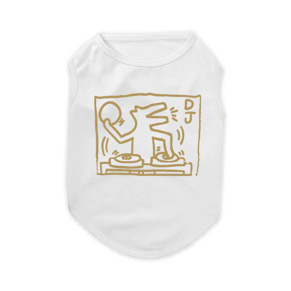 Keith Haring Uniqlo Dog man Dj T-Shirt Pet T-Shirt