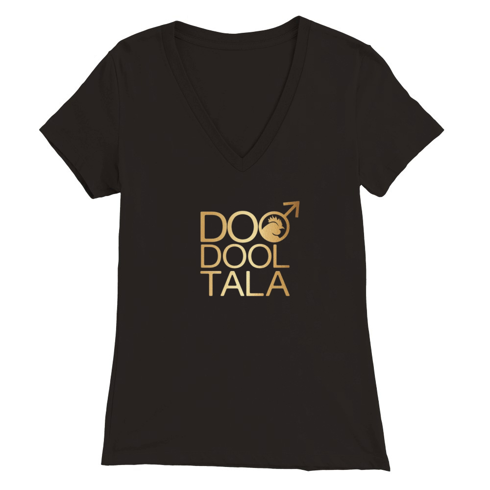 doodool tala funny Premium Womens V-Neck T-shirt