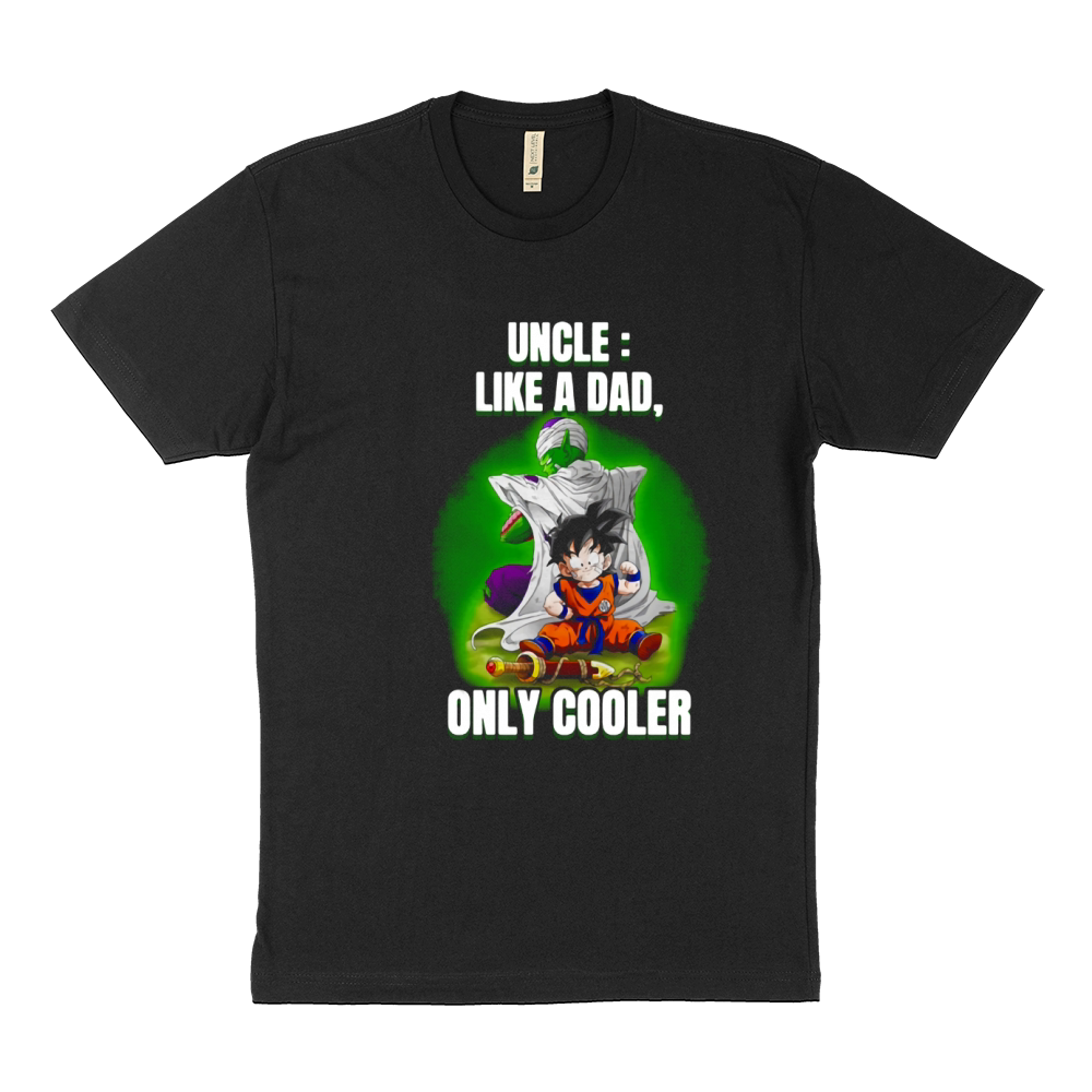Piccolo and Gohan Uncle Definition Meaning like a Dad only cooler shirt Sustainable T-Shirt