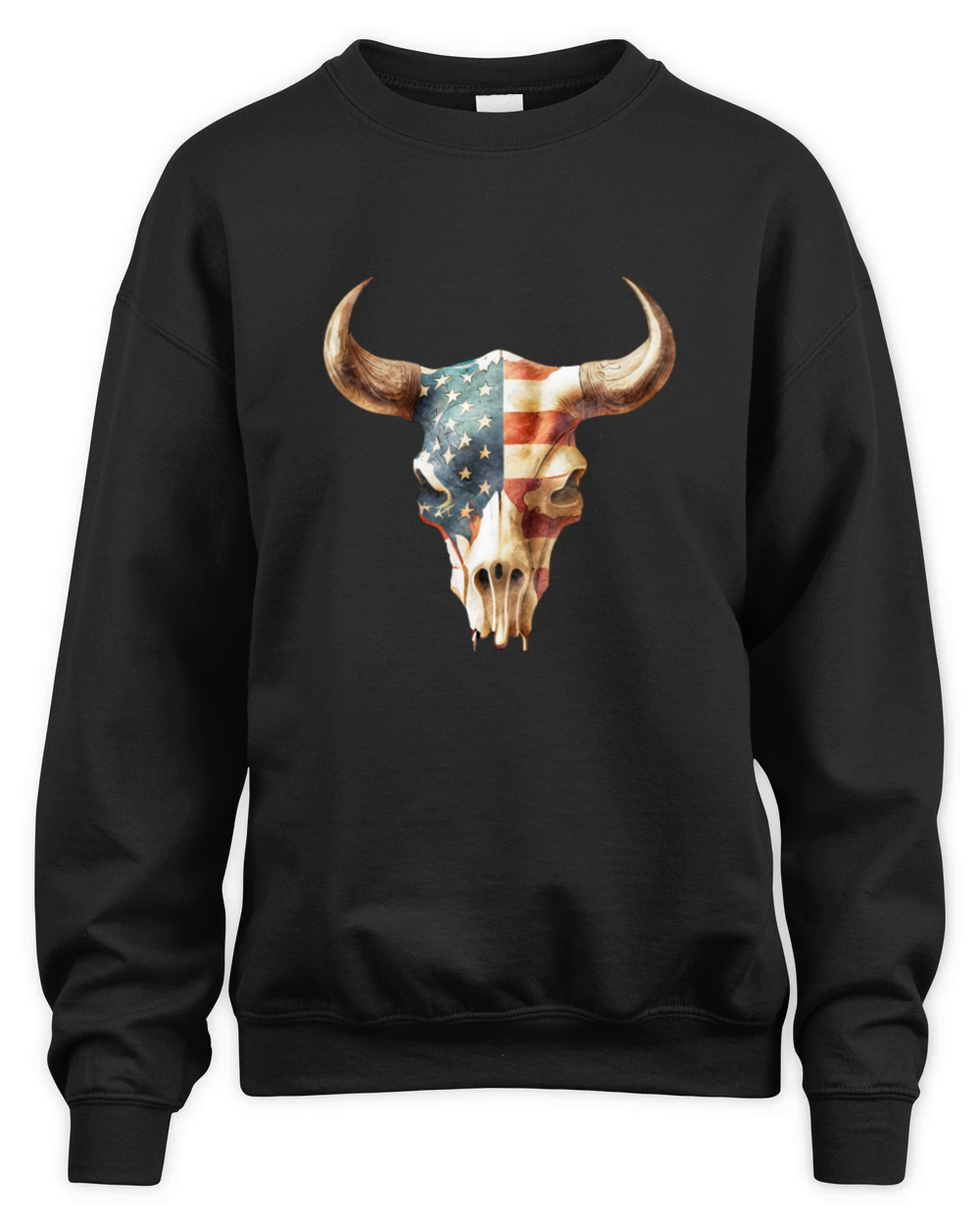 Cow Skull Gift Unisex Premium Crewneck Sweatshirt