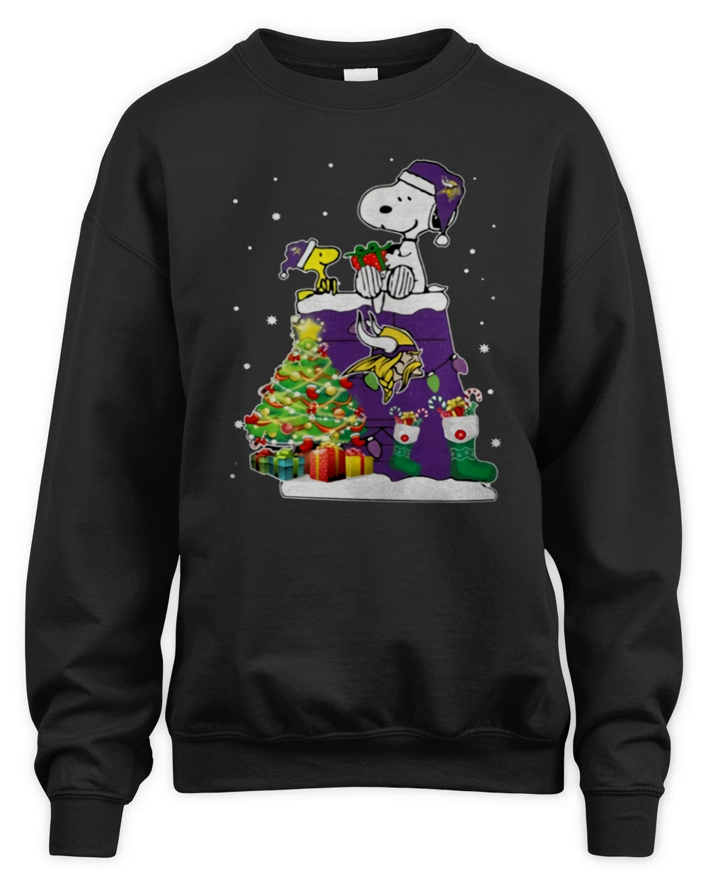 Minnesota Vikings  Christmas tree Unisex Premium Crewneck Sweatshirt