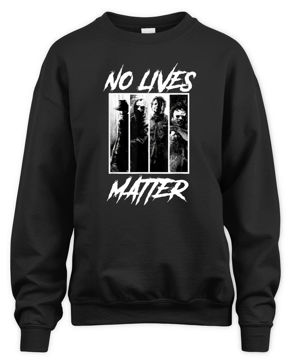 Official No Lives Matter Slashers-Michael-Myers Halloween Horror shirt Unisex Premium Crewneck Sweatshirt