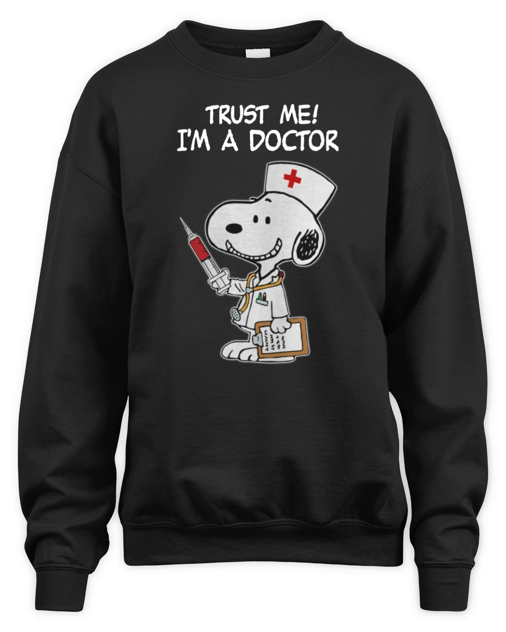 Snoopy Doctor Unisex Premium Crewneck Sweatshirt