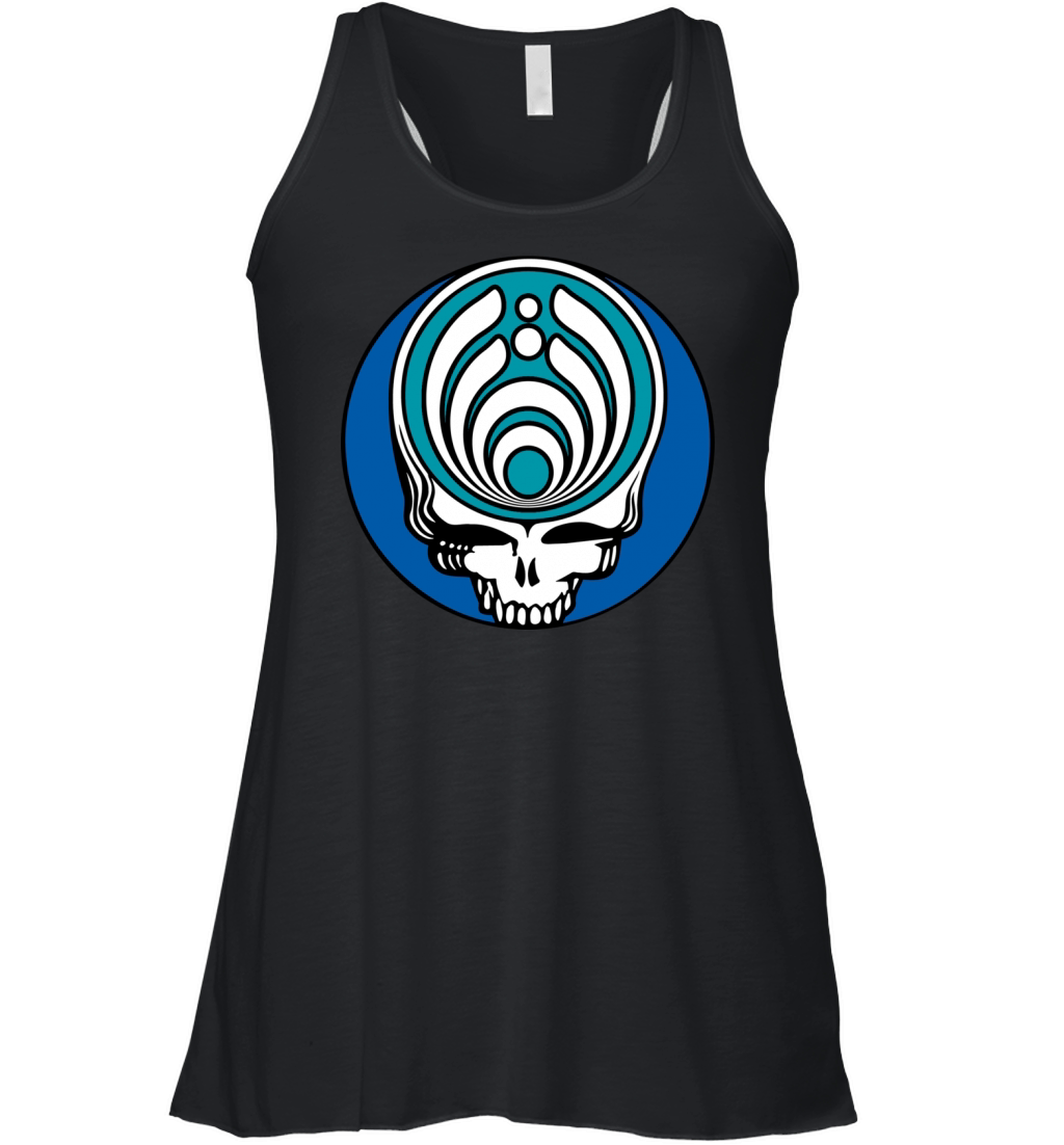 Bassnectar Blue Skull Head Women's Flowy Tank Top