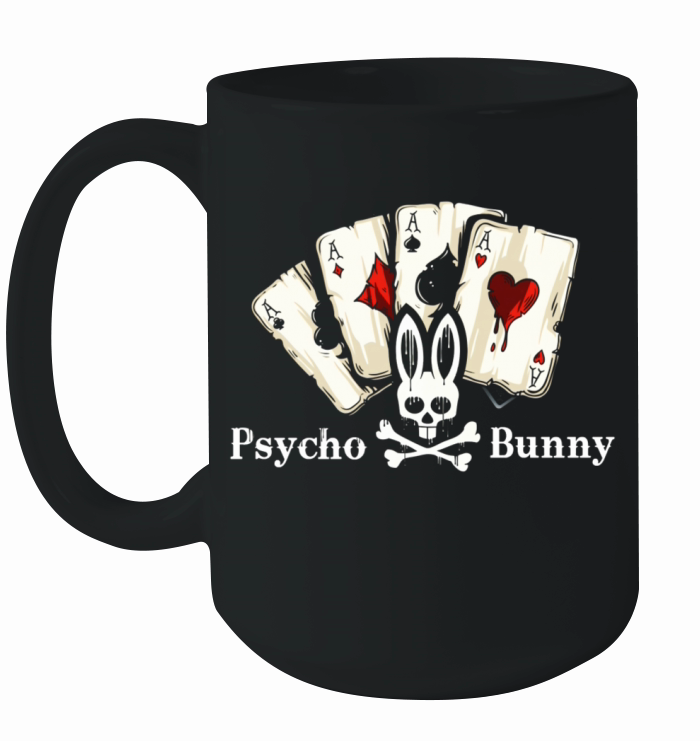 Psycho Bunny Gambler Funny Ceramic Mug