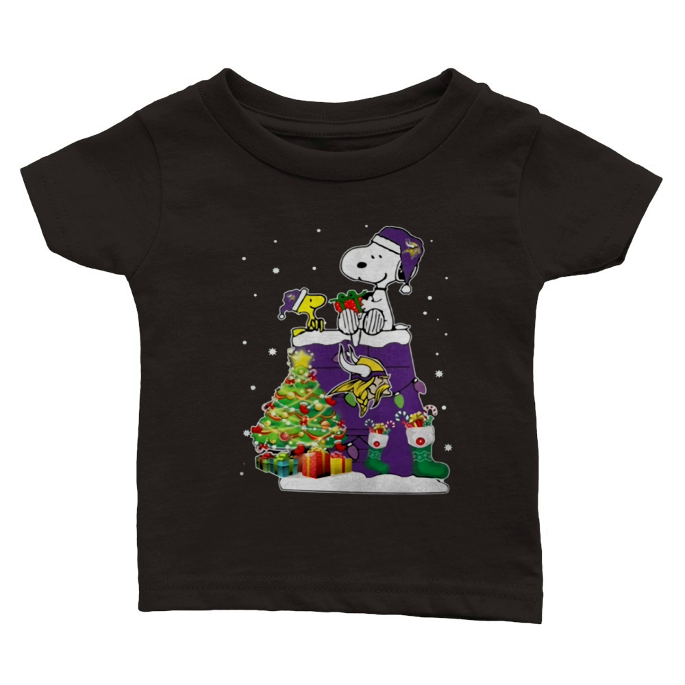 Minnesota Vikings  Christmas tree Classic Baby Crewneck T-shirt