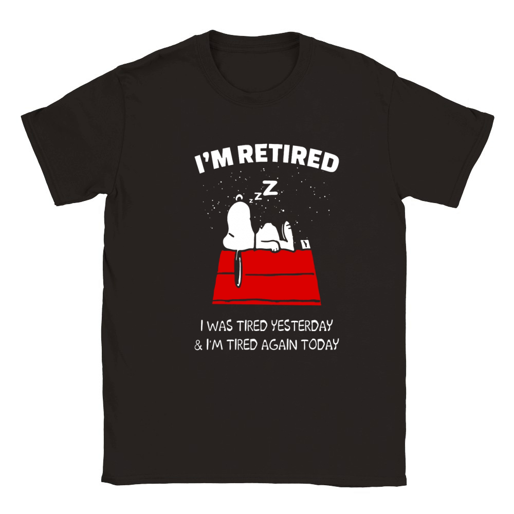 Snoopy Retired Shirt Classic Kids Crewneck T-shirt