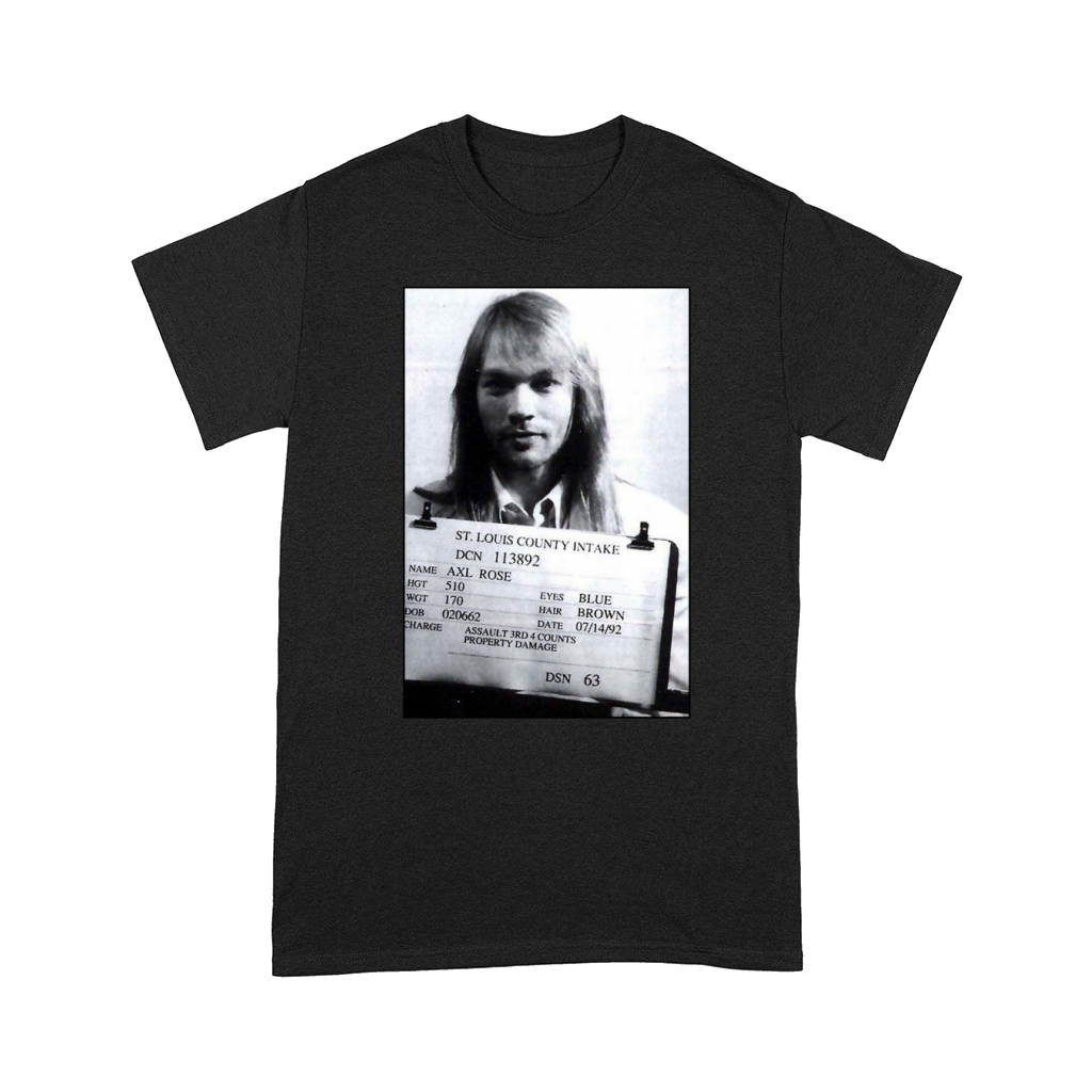 Axl Roses Mugshot 1992 TShirt Comfort T-shirt