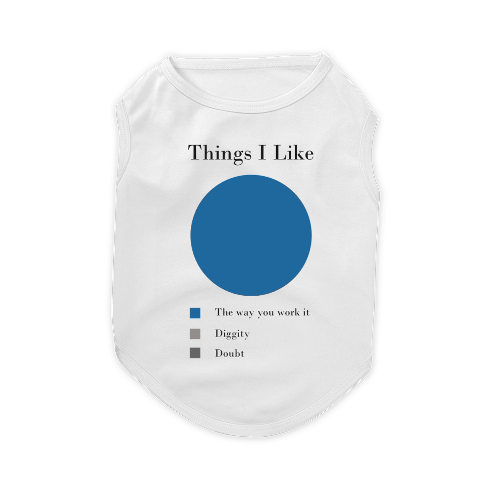 Thing I like the way you work it diggity doubt white shirt Pet T-Shirt