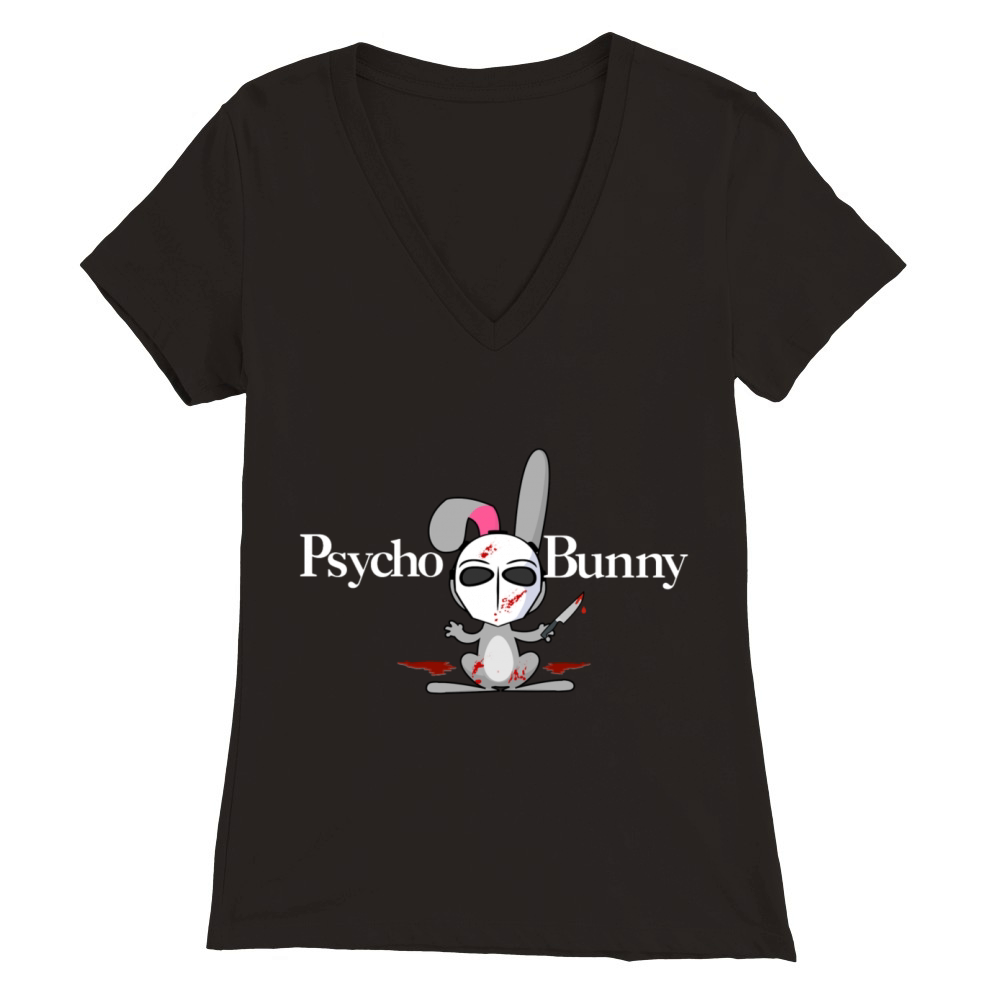 Psycho Bunny Animals Premium Womens V-Neck T-shirt