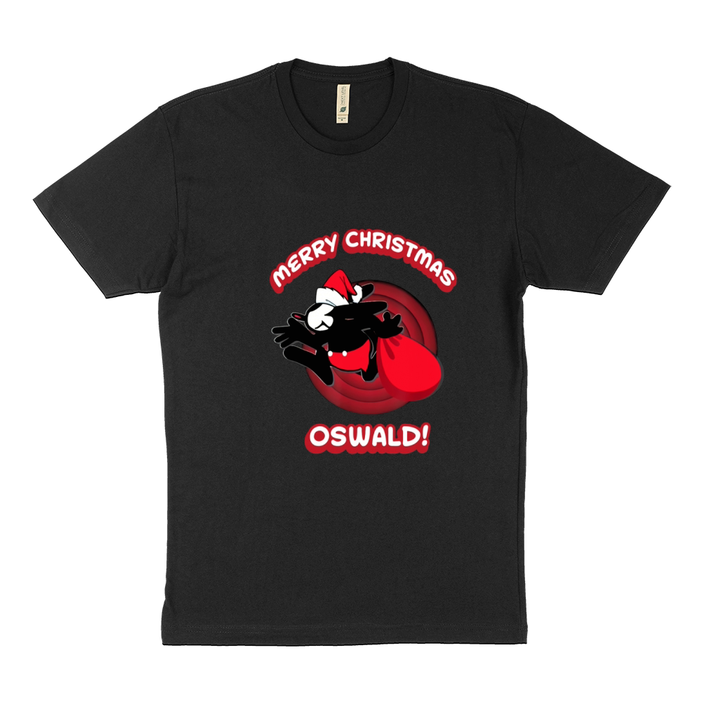 Merry Christmas Oswald Cartoon Rabbit Oswald Is Santa Claus Sustainable T-Shirt