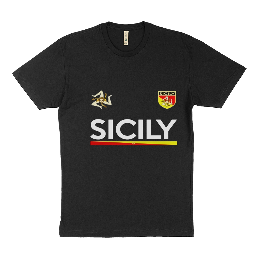 Sicilia Soccer T-Shirt - Sicily, Italy Football Jersey Sustainable T-Shirt