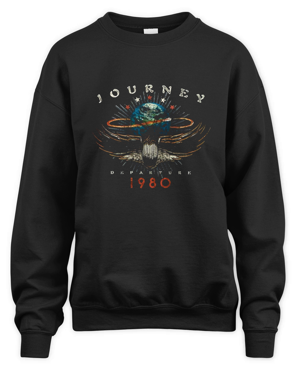 Journey Rock Band Music Group Departure 1980 Unisex Premium Crewneck Sweatshirt