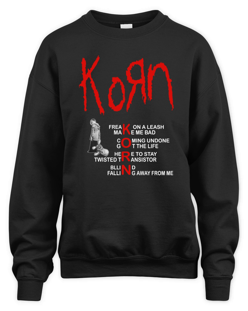 KORN BEST OF SONGS Unisex Premium Crewneck Sweatshirt