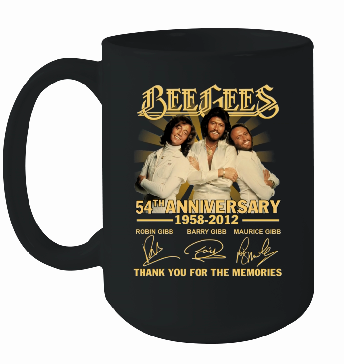 Bee gees 54th anniversary 1958 2012 thank you for the memories signatures Ceramic Mug