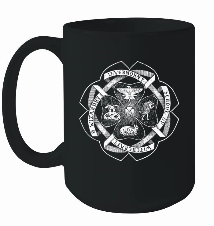 Ilvermorny School of Witchcraft and Wizardry Crest T-Shirt Ceramic Mug