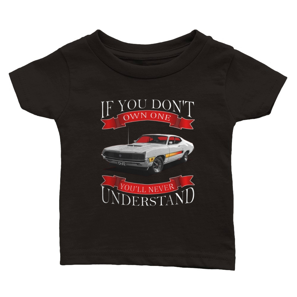 1970 Ford Torino GT Back Side Classic Baby Crewneck T-shirt