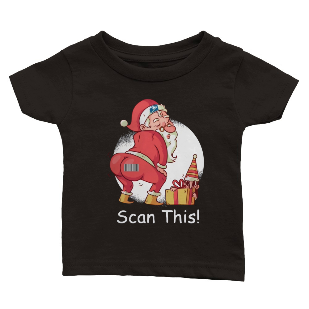 United States Postal Service Santa scan this shirt Classic Baby Crewneck T-shirt