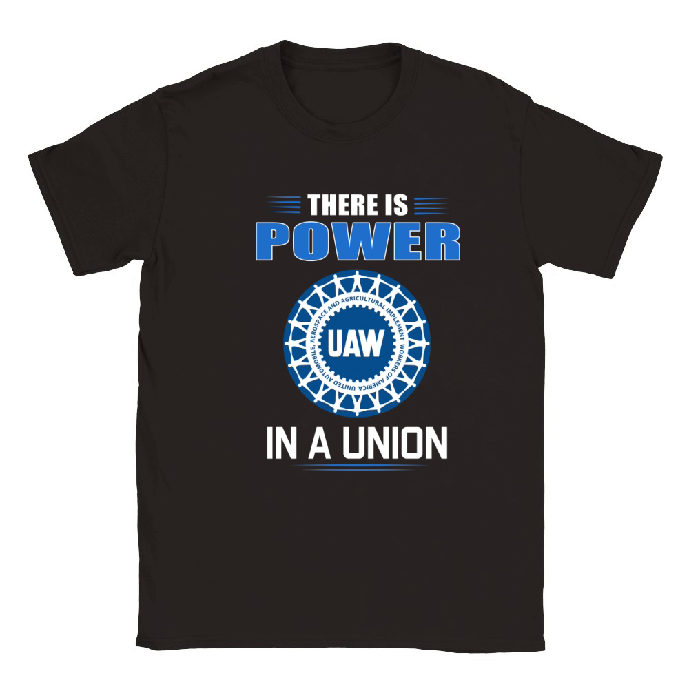 UAW United Automobile Workers there is power in a union shirt Classic Kids Crewneck T-shirt
