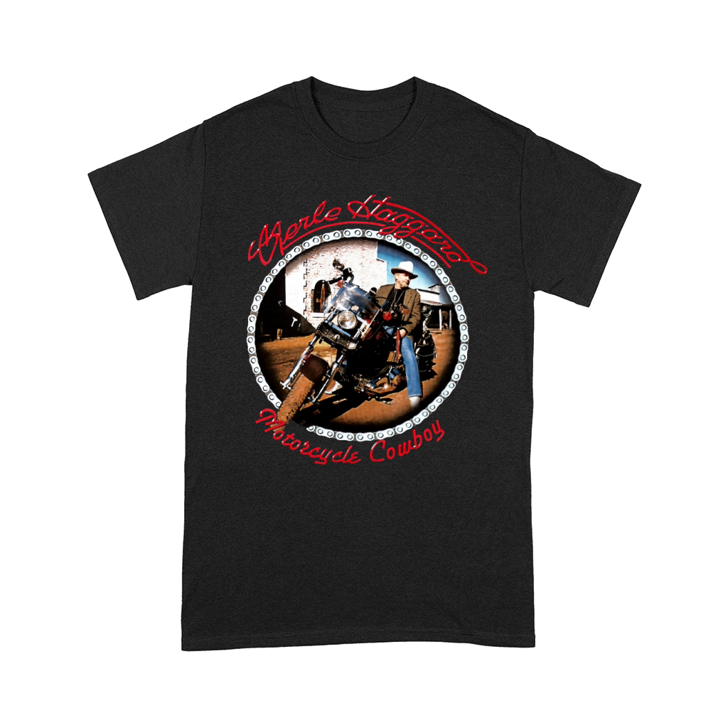 Merle Haggard - Motorcycle Cowboy Comfort T-shirt