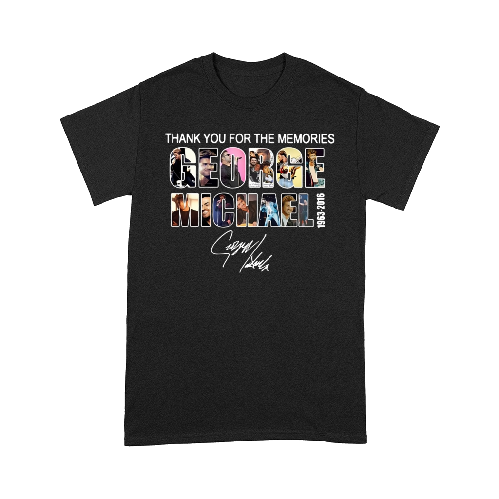 Thank you for the memories George Michael 1963-2016 signature shirt Comfort T-shirt