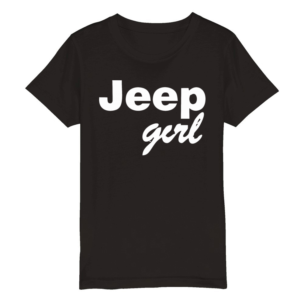 Jeep girl Organic Kids Crewneck T-shirt