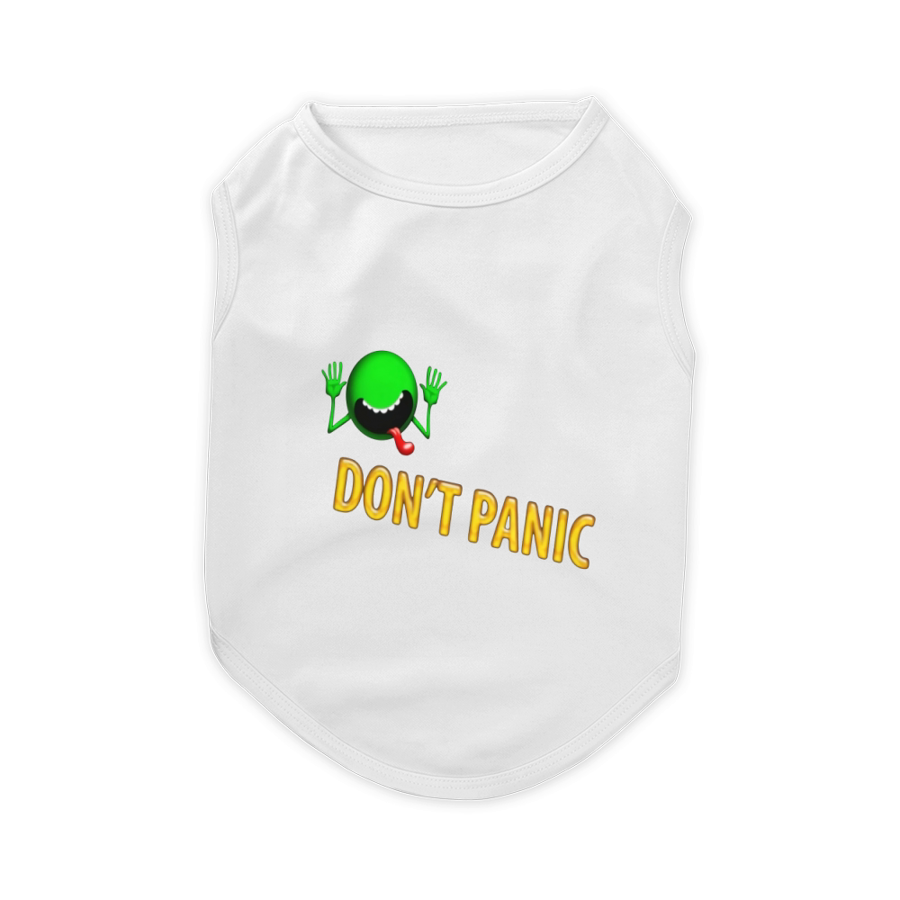 hitchhikers guide to the galaxy movie Don t panic Pet T-Shirt