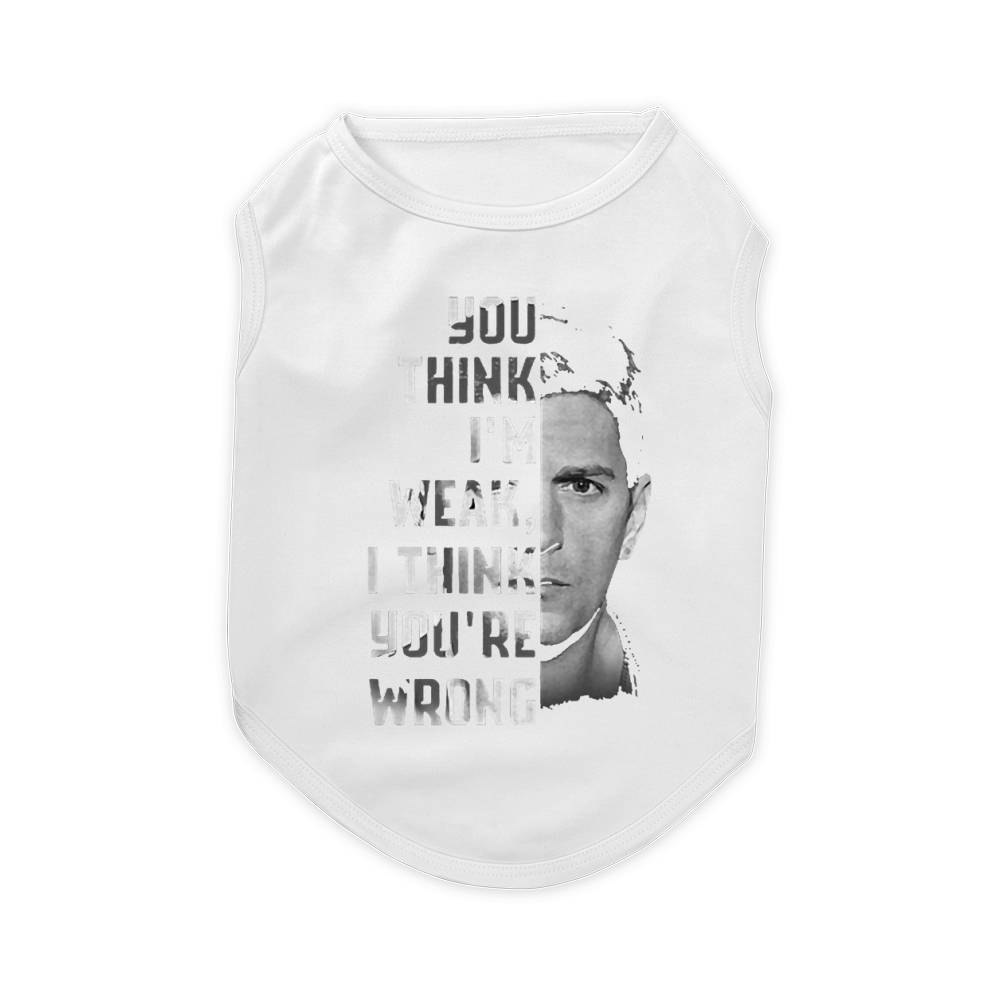 Matchbox Twenty You think I’m weak I think you’re wrong shirt Pet T-Shirt