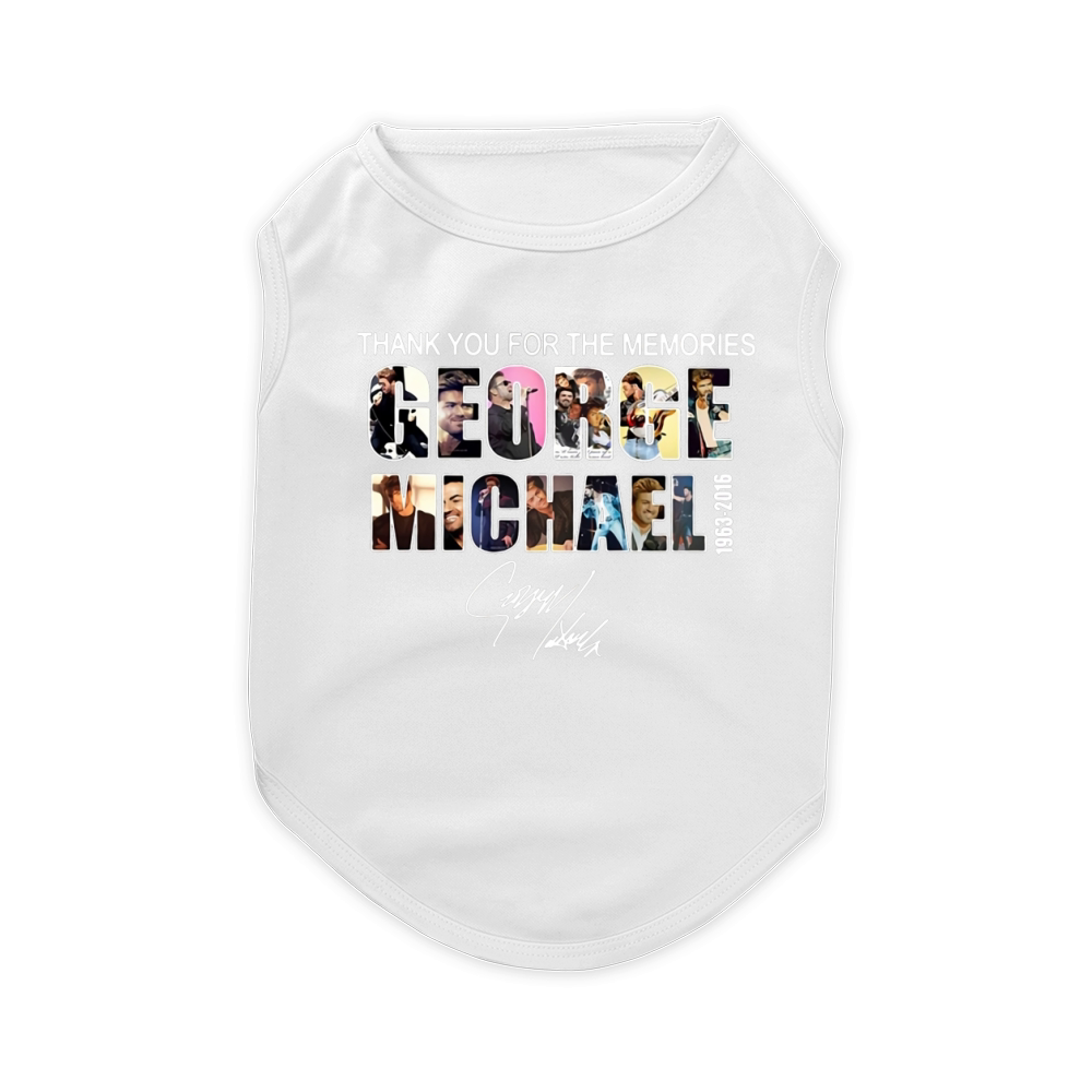 Thank you for the memories George Michael 1963-2016 signature shirt Pet T-Shirt