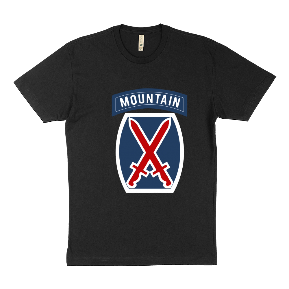10th Mountain Division Logo Tshirt Sustainable T-Shirt