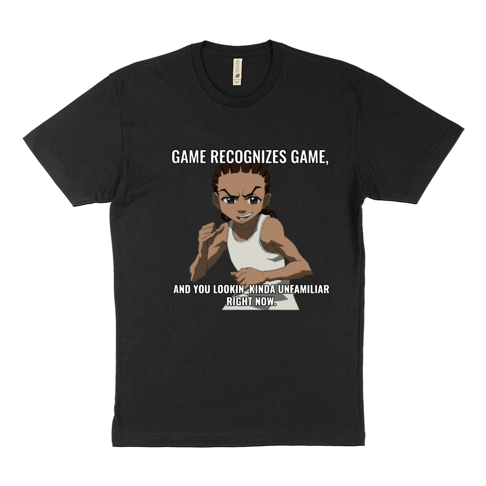 Game Recognizes Game - The Boondocks Shirts Sustainable T-Shirt