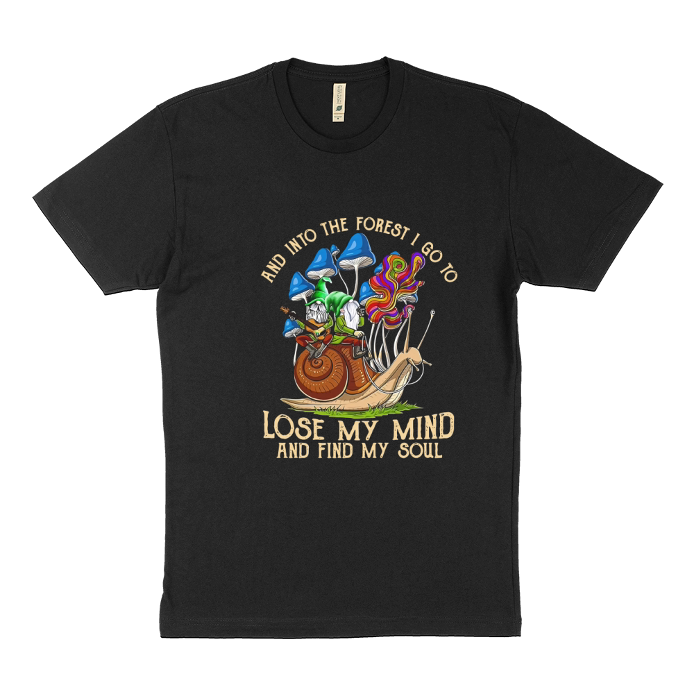 Gnomes And Into The Forest I Go Lose My Mind Sustainable T-Shirt