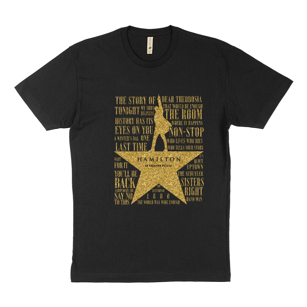 Musicals Hamilton Men Casual Sustainable T-Shirt