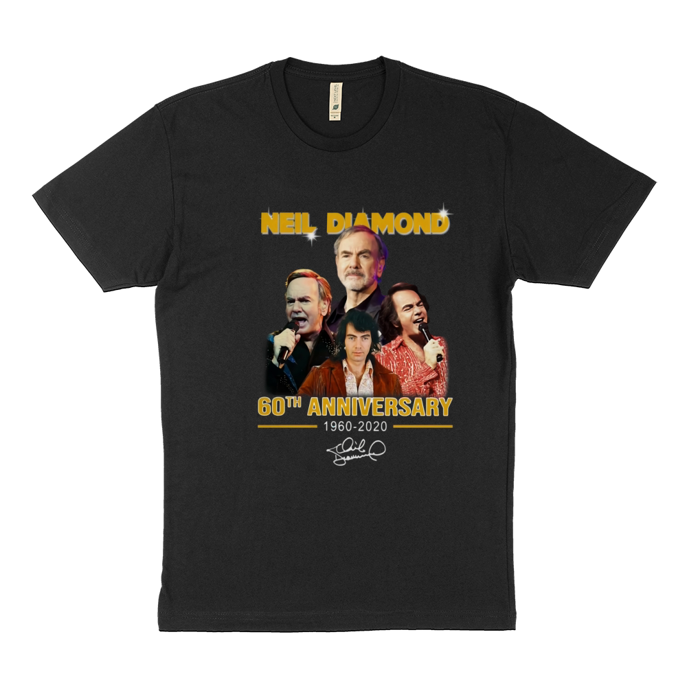 Neil Diamond 60th anniversary 1960-2020 signature shirt Sustainable T-Shirt