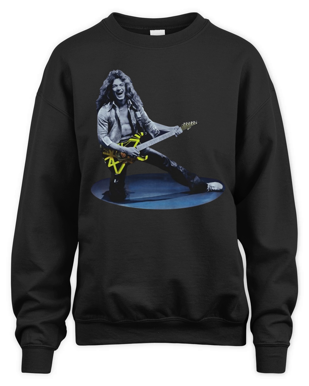 EDDIE VAN HALEN GUITAR NEW RARE T-SHIRT Unisex Premium Crewneck Sweatshirt