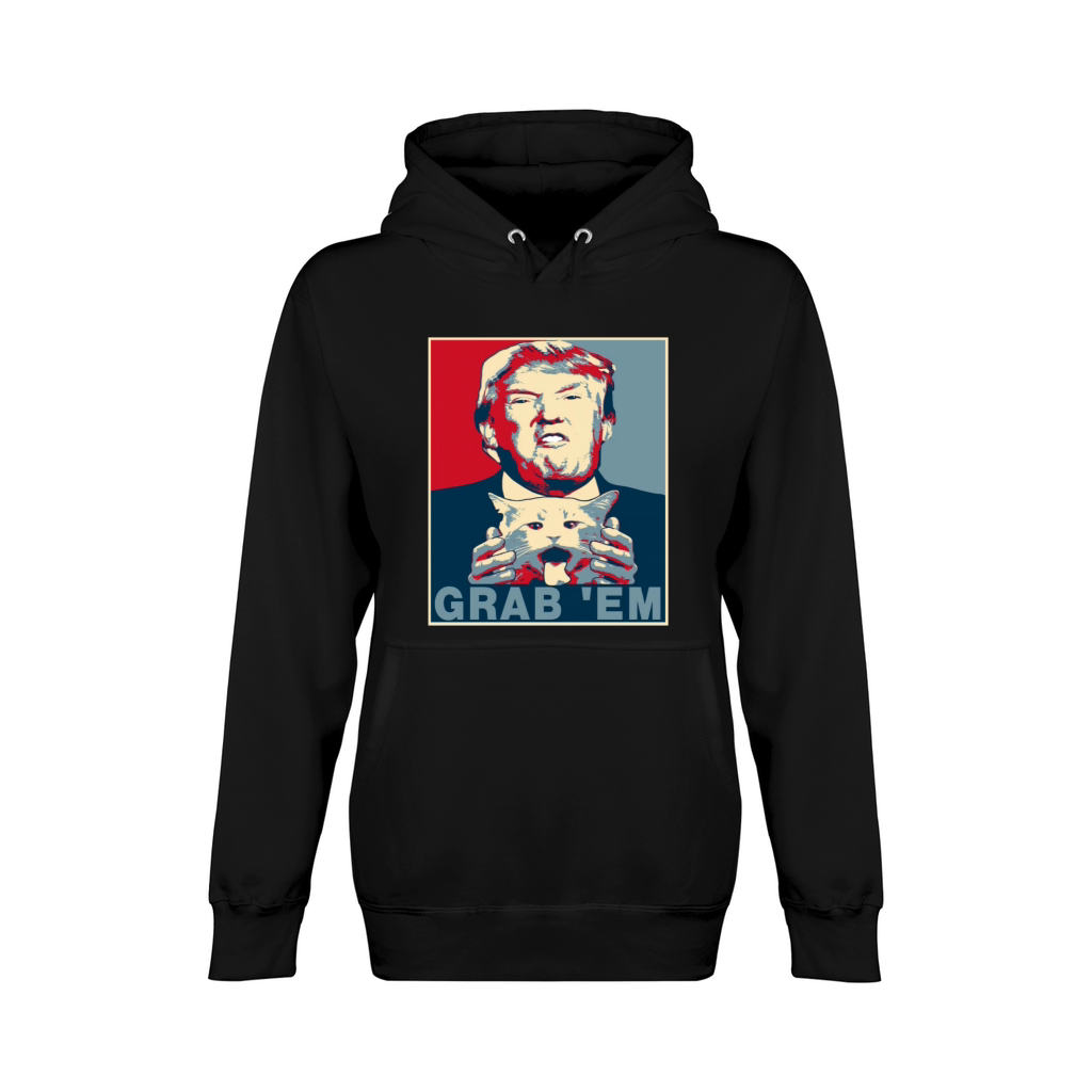 trump grab em cat poster Unisex Premium Pullover Hoodie