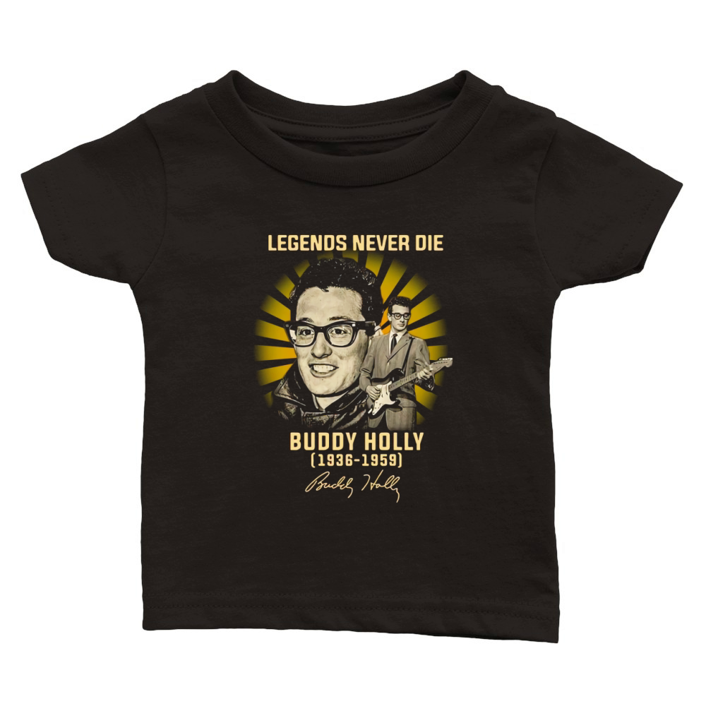 Legends never die Buddy Holly 1936 1959 signature Classic Baby Crewneck T-shirt