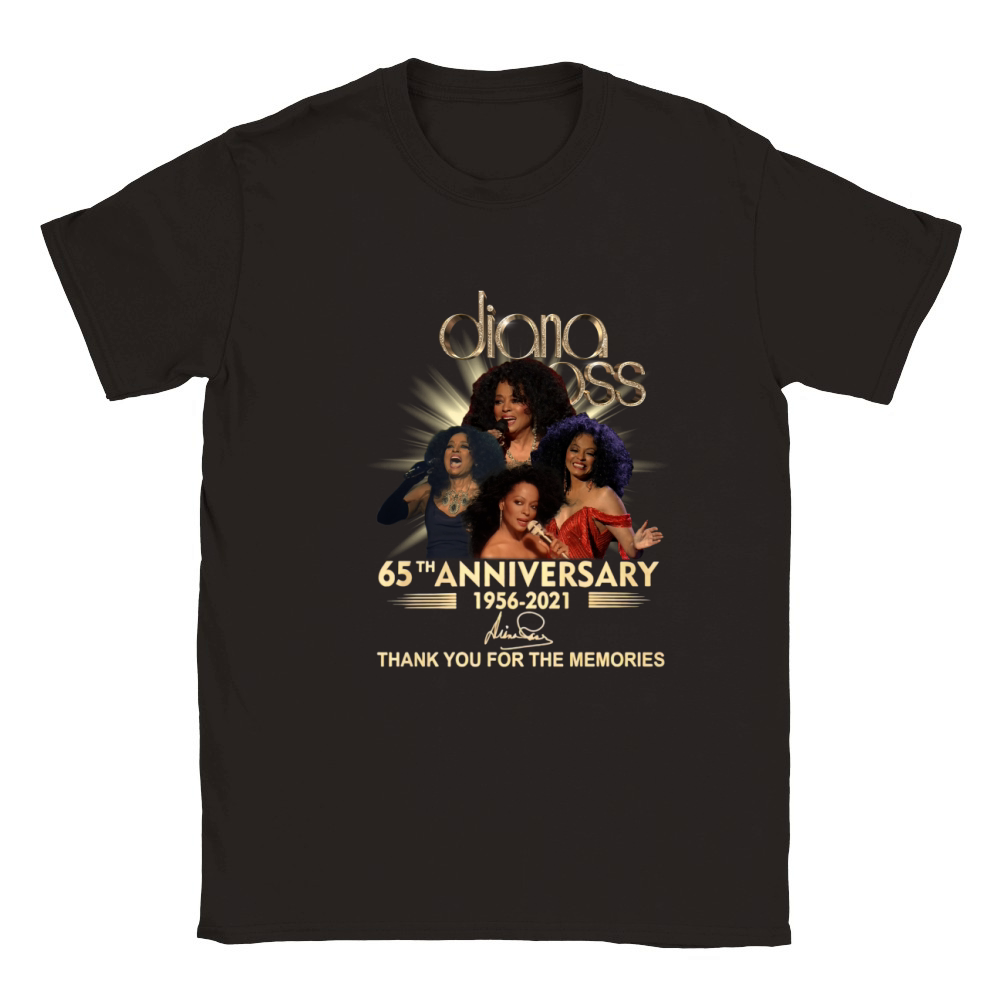 Diana Ross 65th anniversary 1956 to 2021 thank you for the memories signature Classic Kids Crewneck T-shirt