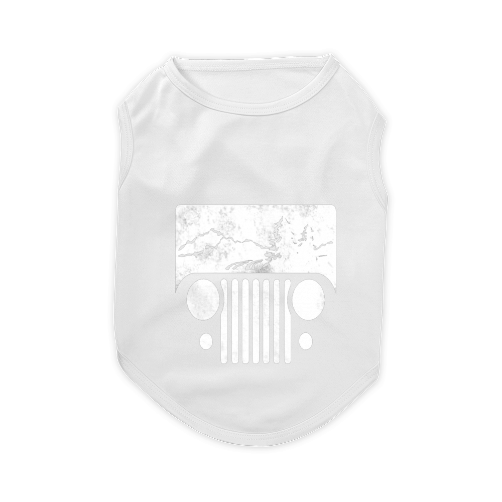adventuring cj jeep white Pet T-Shirt