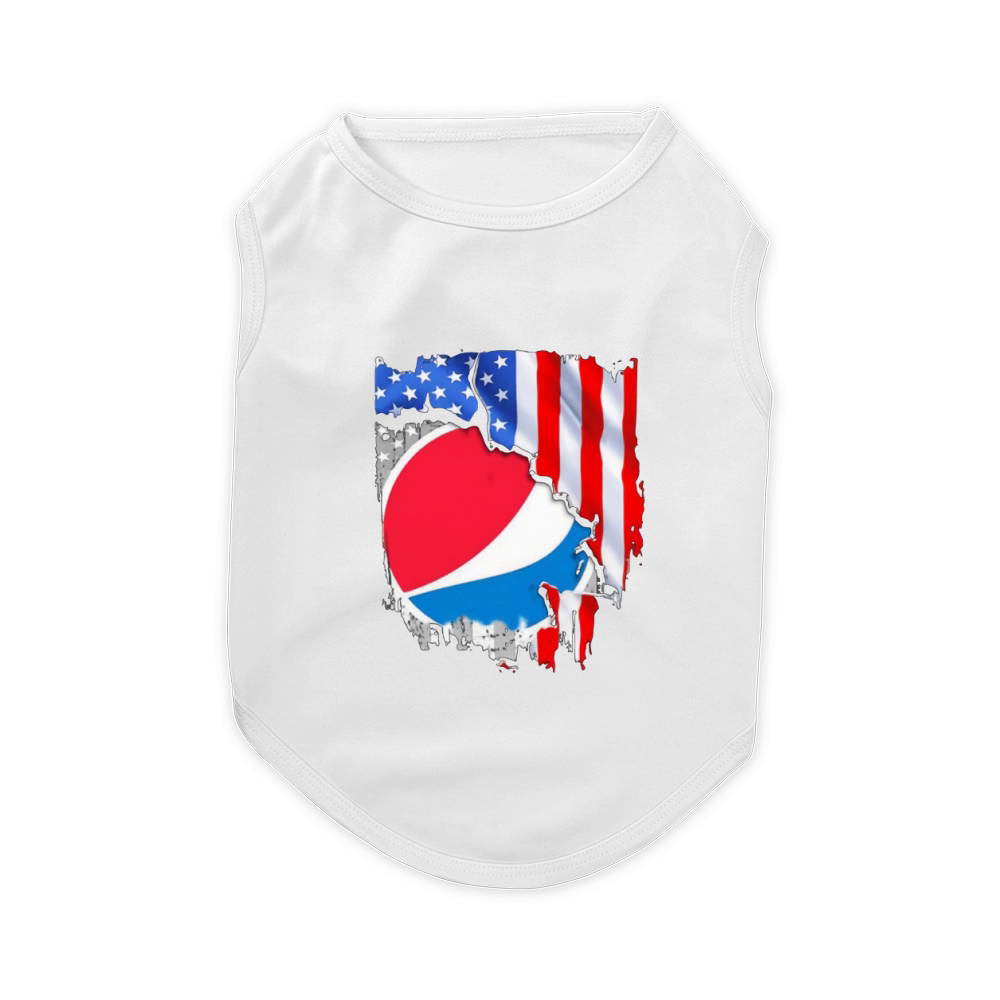 Pepsi Inside American Flag Independence Day Pet T-Shirt