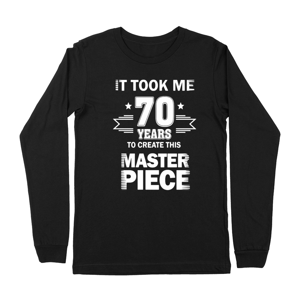 Funny 70 Years Old Joke Shirt 70th Birthday Gag Gift Idea Premium Long Sleeve