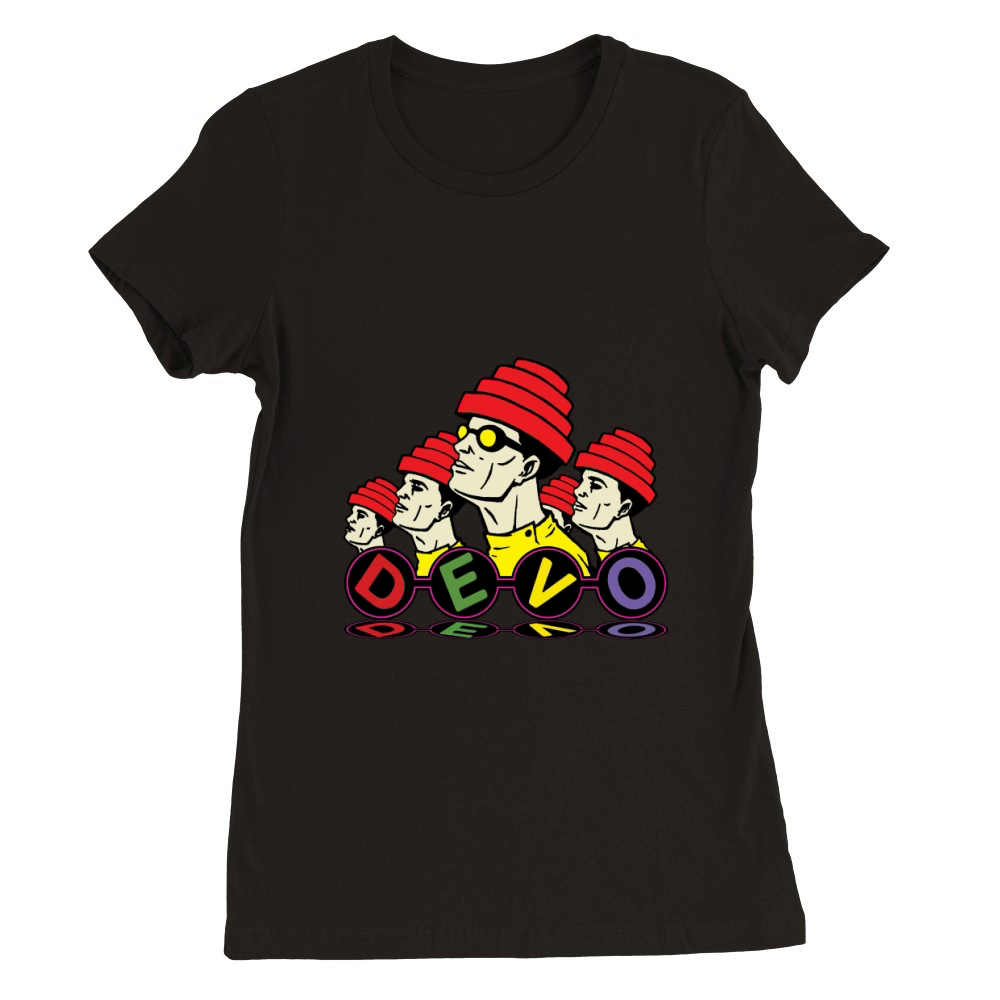 Devo Band Cute Men Music Band Premium Womens Crewneck T-shirt