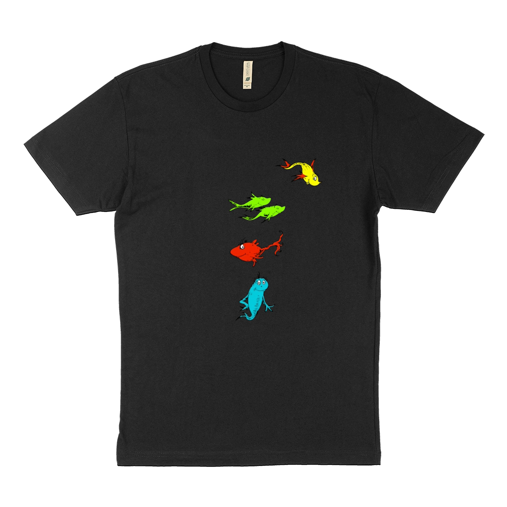 Dr. Seuss One Fish Two Fish Red Fish Blue Fish T-shirt Sustainable T-Shirt
