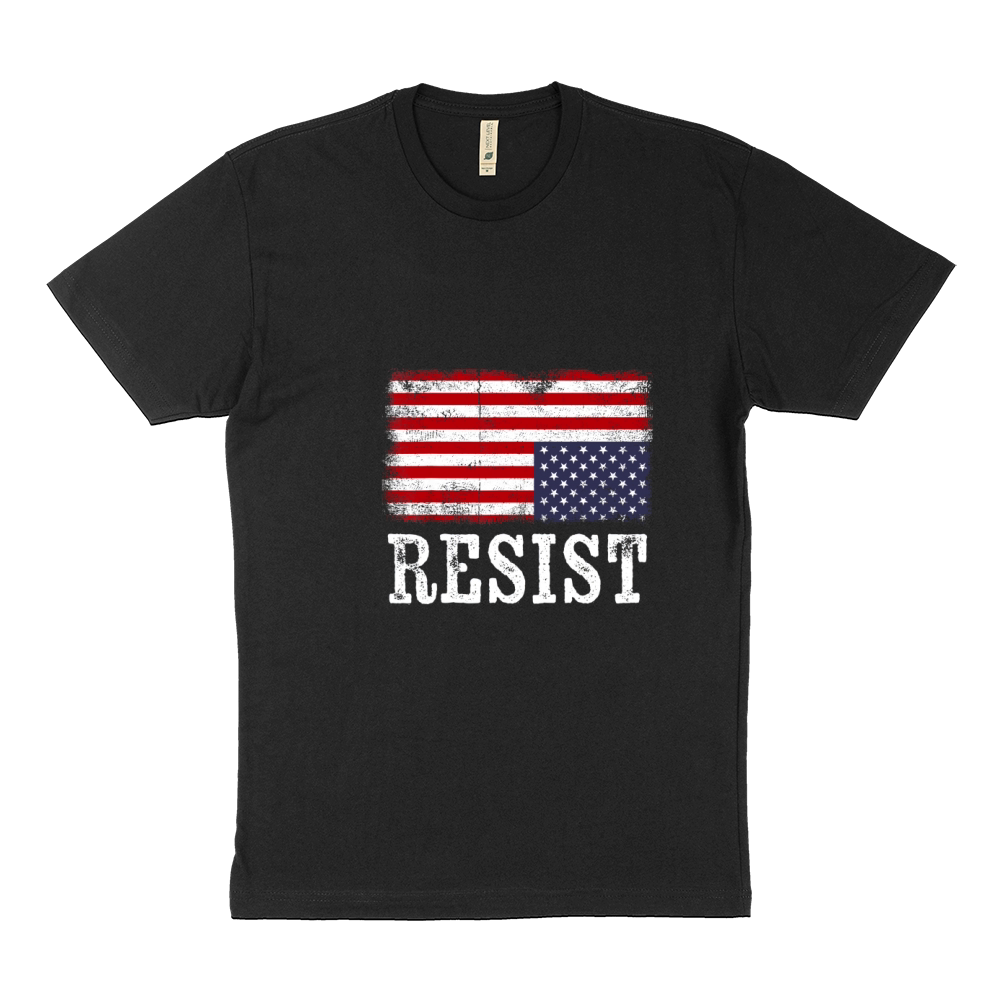 Upside Down American Flag Resist Distress United States USA Sustainable T-Shirt