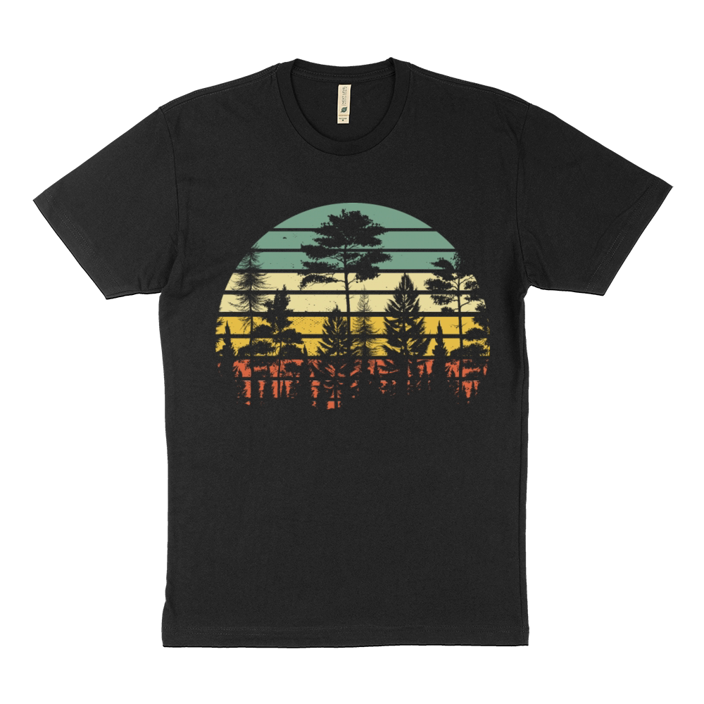 Vintage Retro Forest Sustainable T-Shirt