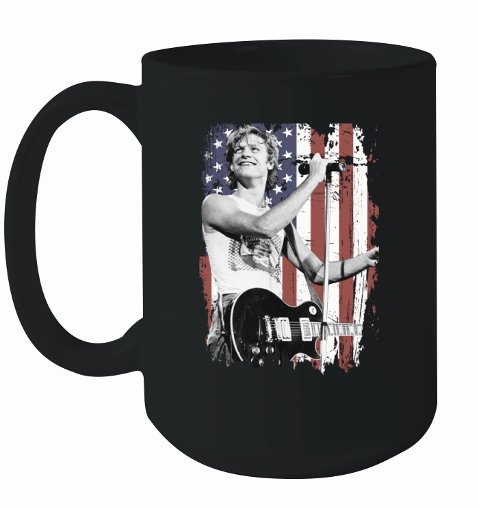 Bryan Adams American Flag Ceramic Mug