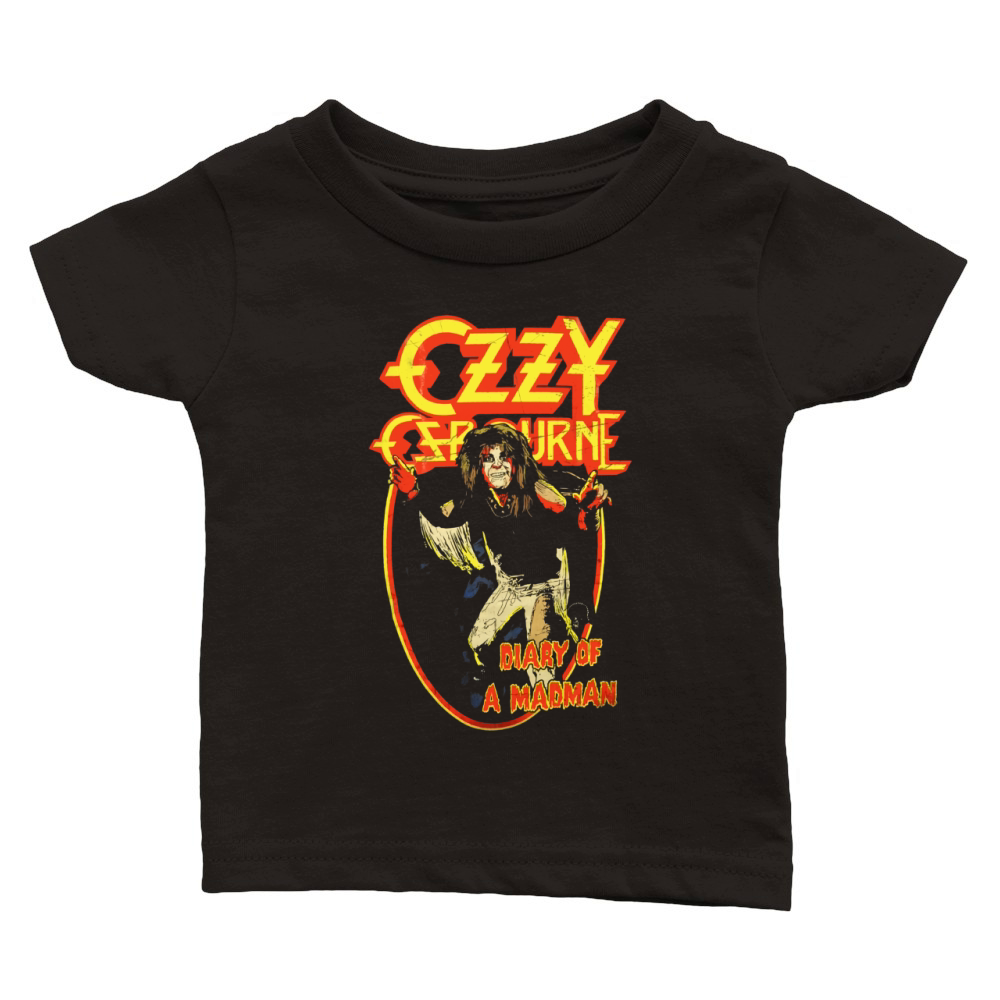 Ozzy Ozbourne A Madman Classic Baby Crewneck T-shirt