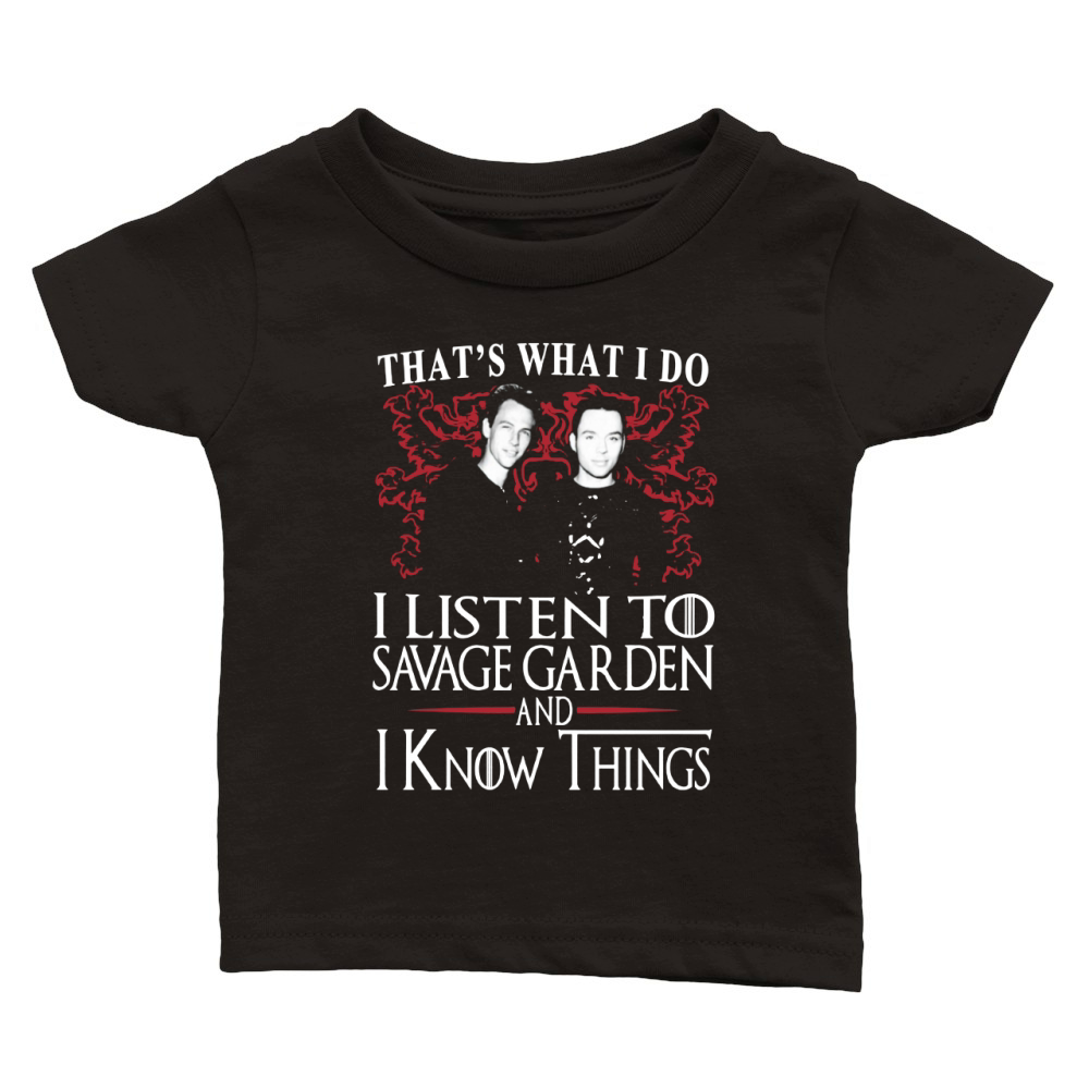 Savage Garden I KNOW THINGS Classic Baby Crewneck T-shirt