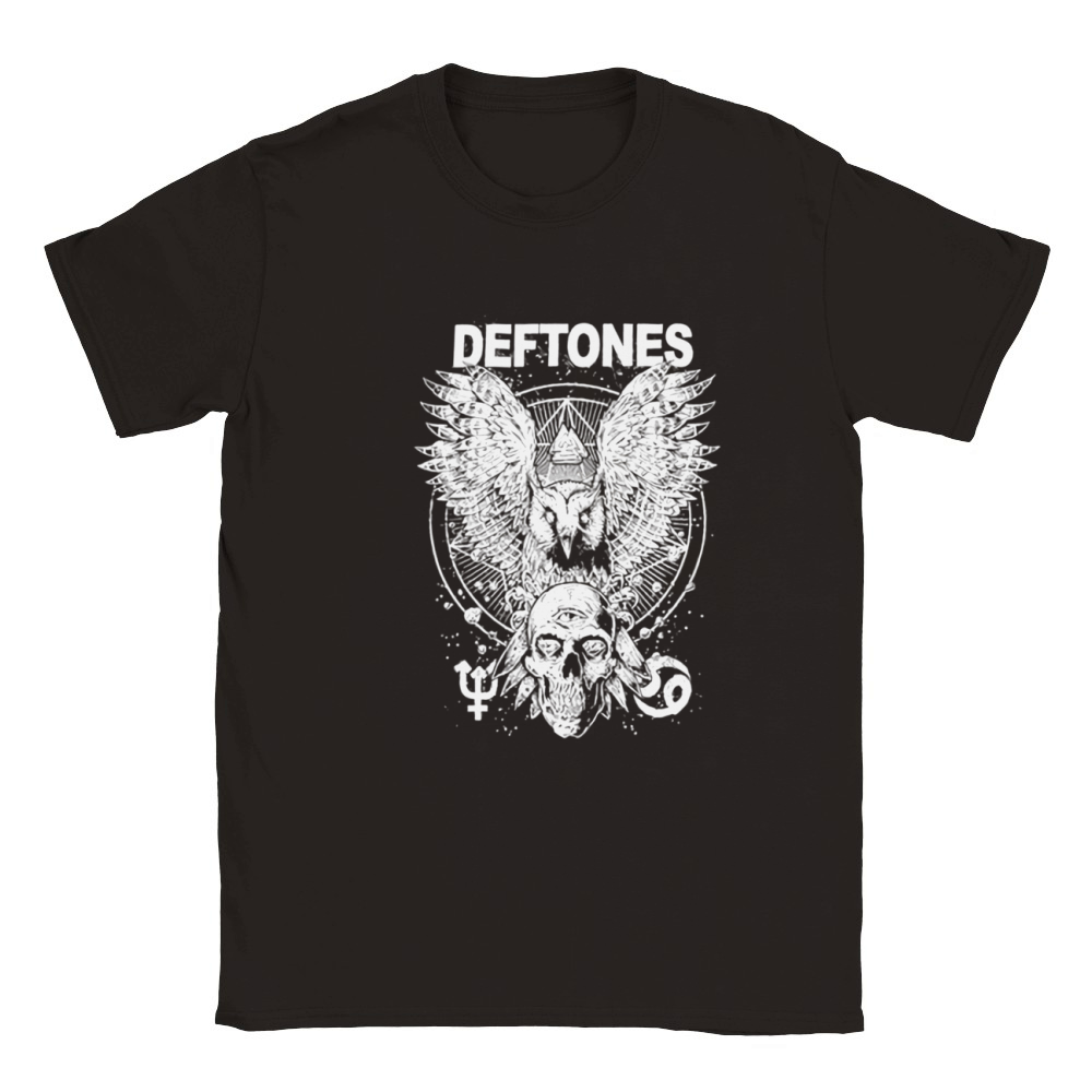Deftones  Owl and Skull Classic Kids Crewneck T-shirt