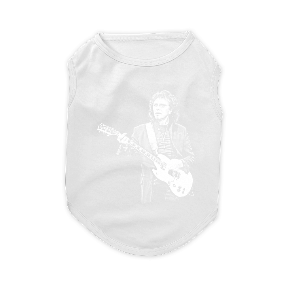 Toni Iommi White SG Fan Pet T-Shirt